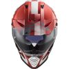 LS2 MX436 PIONEER EVO EVOLVE adventure helma červená/bílá